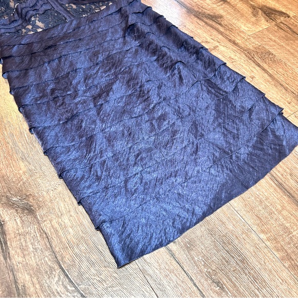 London Times Navy Blue Cocktail Dress Size 10 - Picture 3 of 6